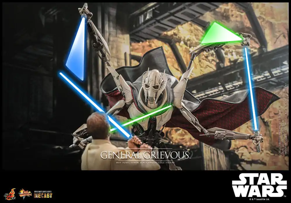 Star Wars Movie Masterpiece Diecast akčná figúrka 1/6 General Grievous 42 cm termékfotó