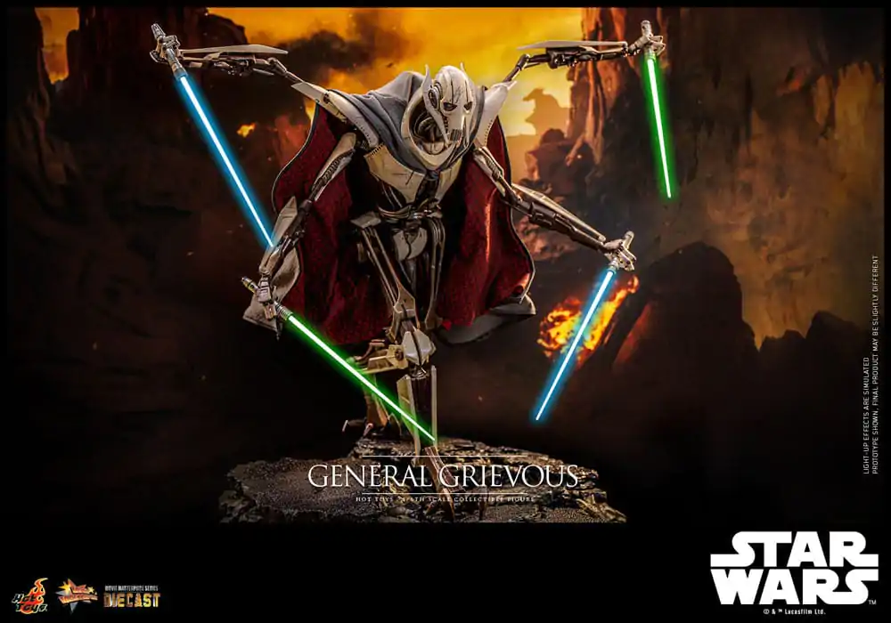 Star Wars Movie Masterpiece Diecast akčná figúrka 1/6 General Grievous 42 cm termékfotó