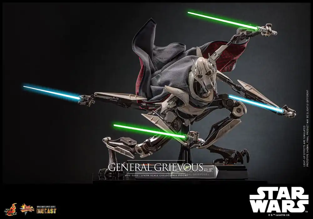 Star Wars Movie Masterpiece Diecast akčná figúrka 1/6 General Grievous 42 cm termékfotó