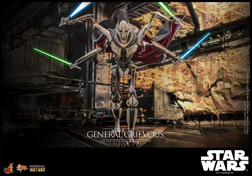 Star Wars Movie Masterpiece Diecast akčná figúrka 1/6 General Grievous 42 cm termékfotó