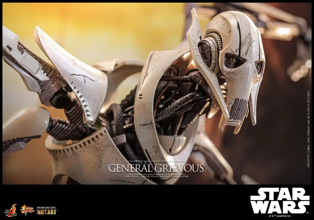 Star Wars Movie Masterpiece Diecast akčná figúrka 1/6 General Grievous 42 cm termékfotó