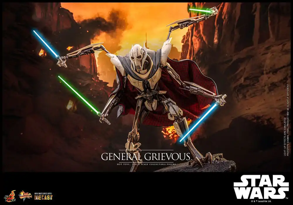 Star Wars Movie Masterpiece Diecast akčná figúrka 1/6 General Grievous 42 cm termékfotó