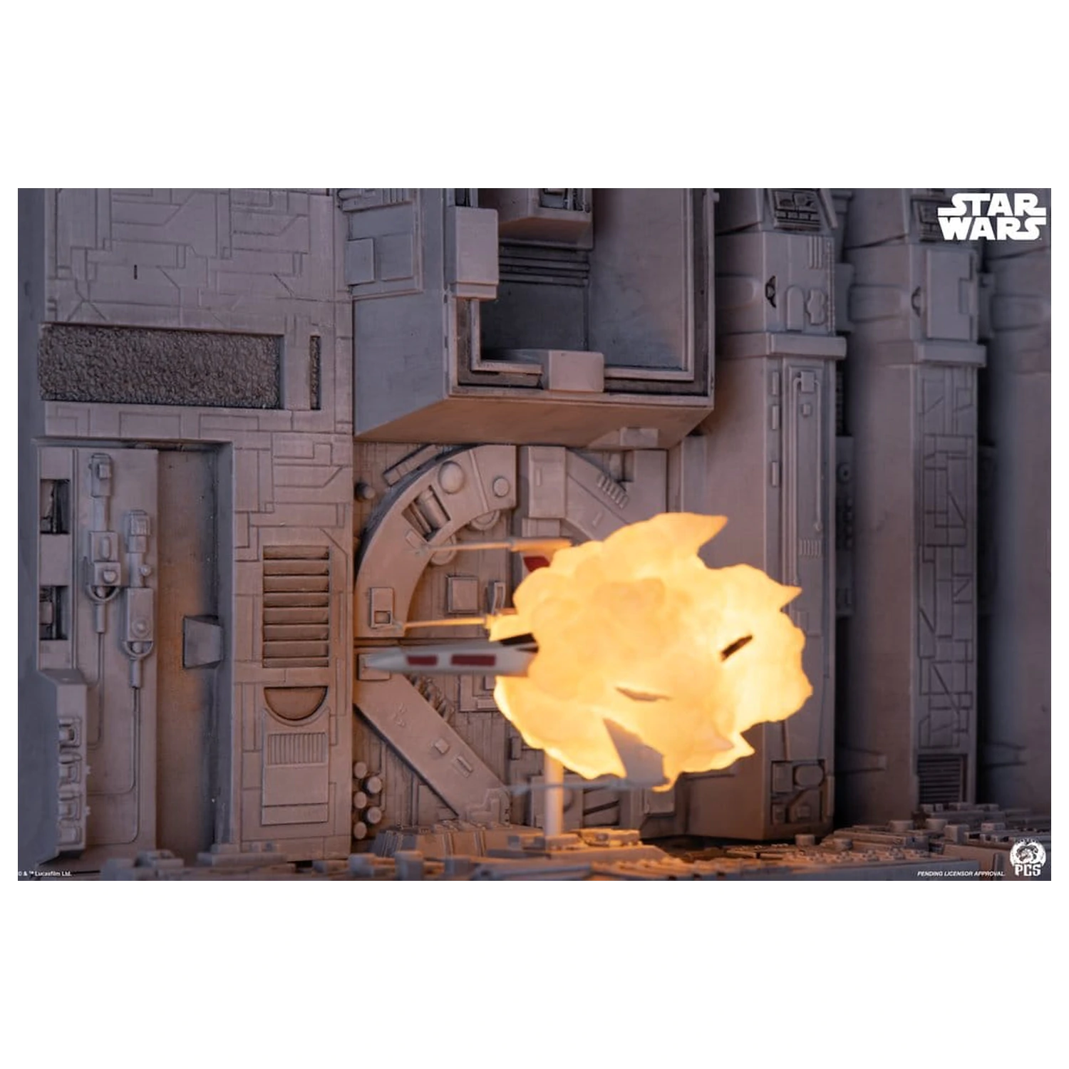 Star Wars Movie Moments Mini Scale Diorama Trench Run 23 cm produktová fotografia