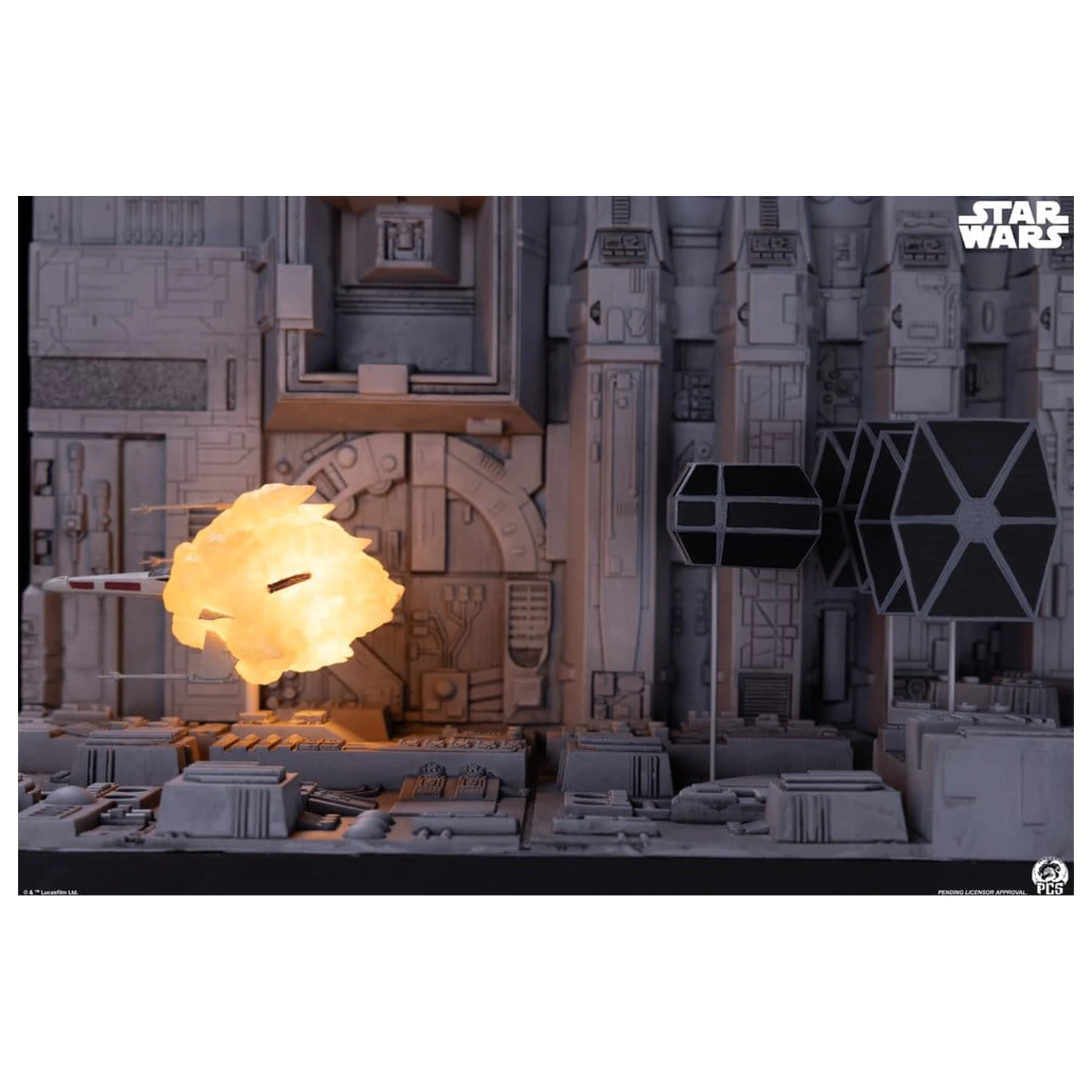 Star Wars Movie Moments Mini Scale Diorama Trench Run 23 cm produktová fotografia