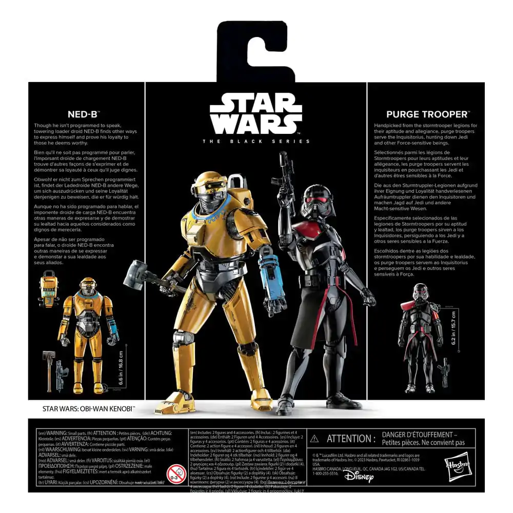 Star Wars: Obi-Wan Kenobi Black Series Action Figure 2-Pack NED-B &amp; Purge Trooper Exclusive 15 cm termékfotó