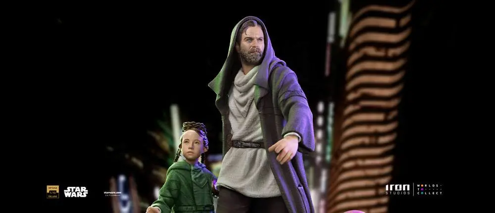 Star Wars: Obi-Wan Kenobi Deluxe Art Scale Socha 1/10 Obi-Wan & Young Leia 20 cm termékfotó