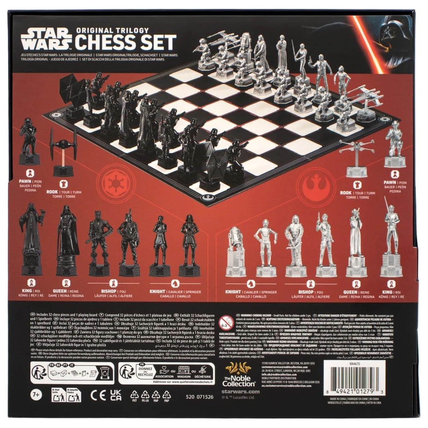Šachová súprava Star Wars Original Trilogy 47 cm produktová fotografia