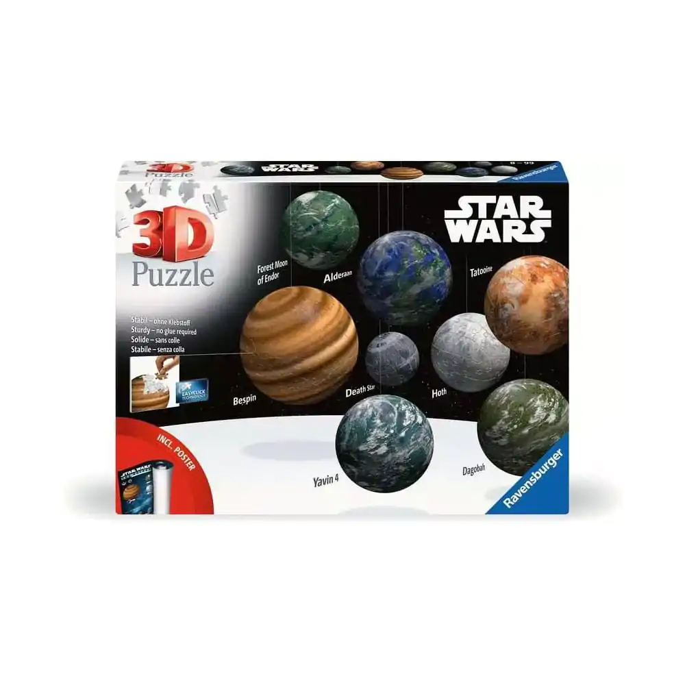 Star Wars 3D Puzzle Planéty galaxie Star Wars (531 dielikov) produktová fotografia