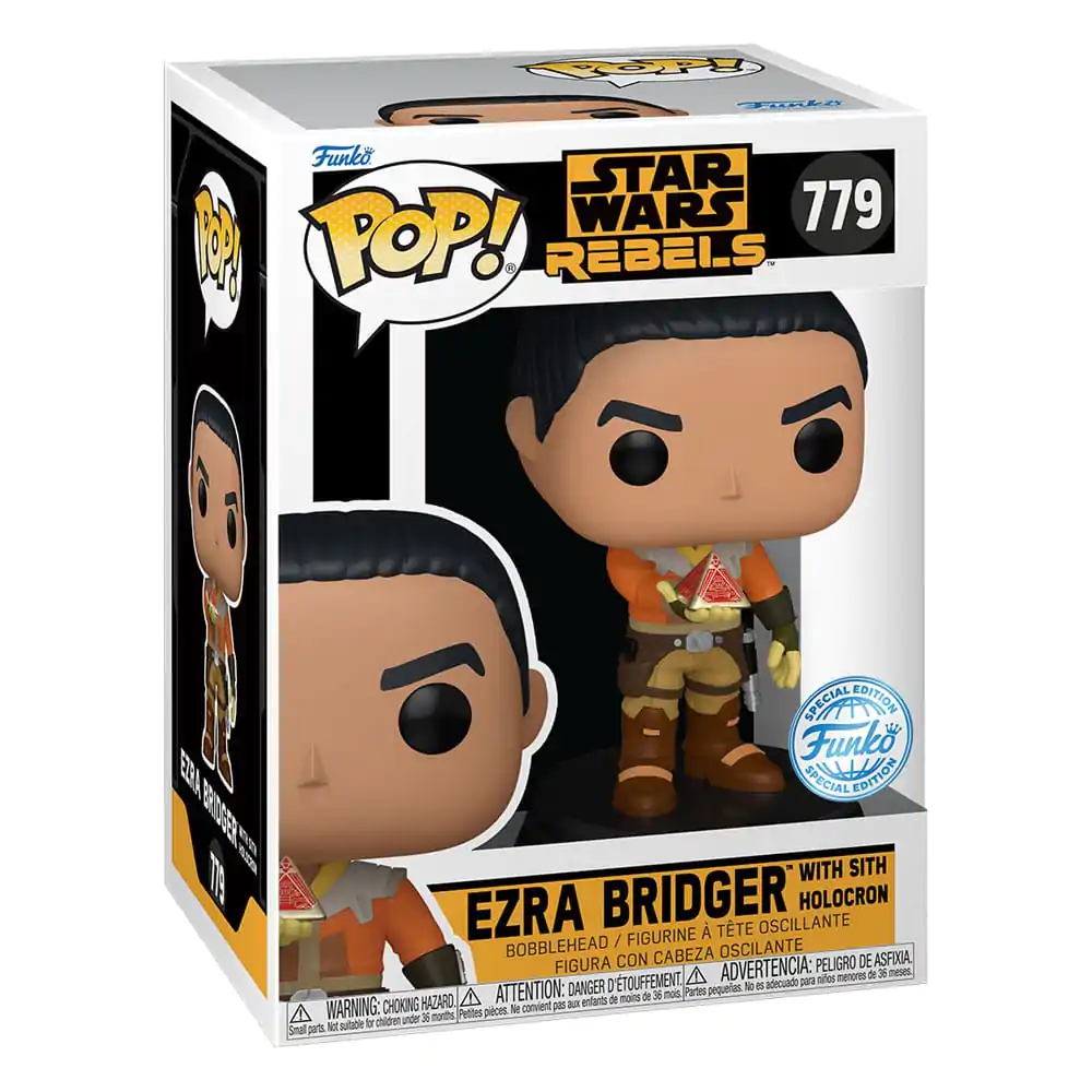 Star Wars Rebels Funko POP! Vinyl Bobble-Head Figure Ezra Bridger with Sith Holocron Exclusive 9 cm produktová fotografia