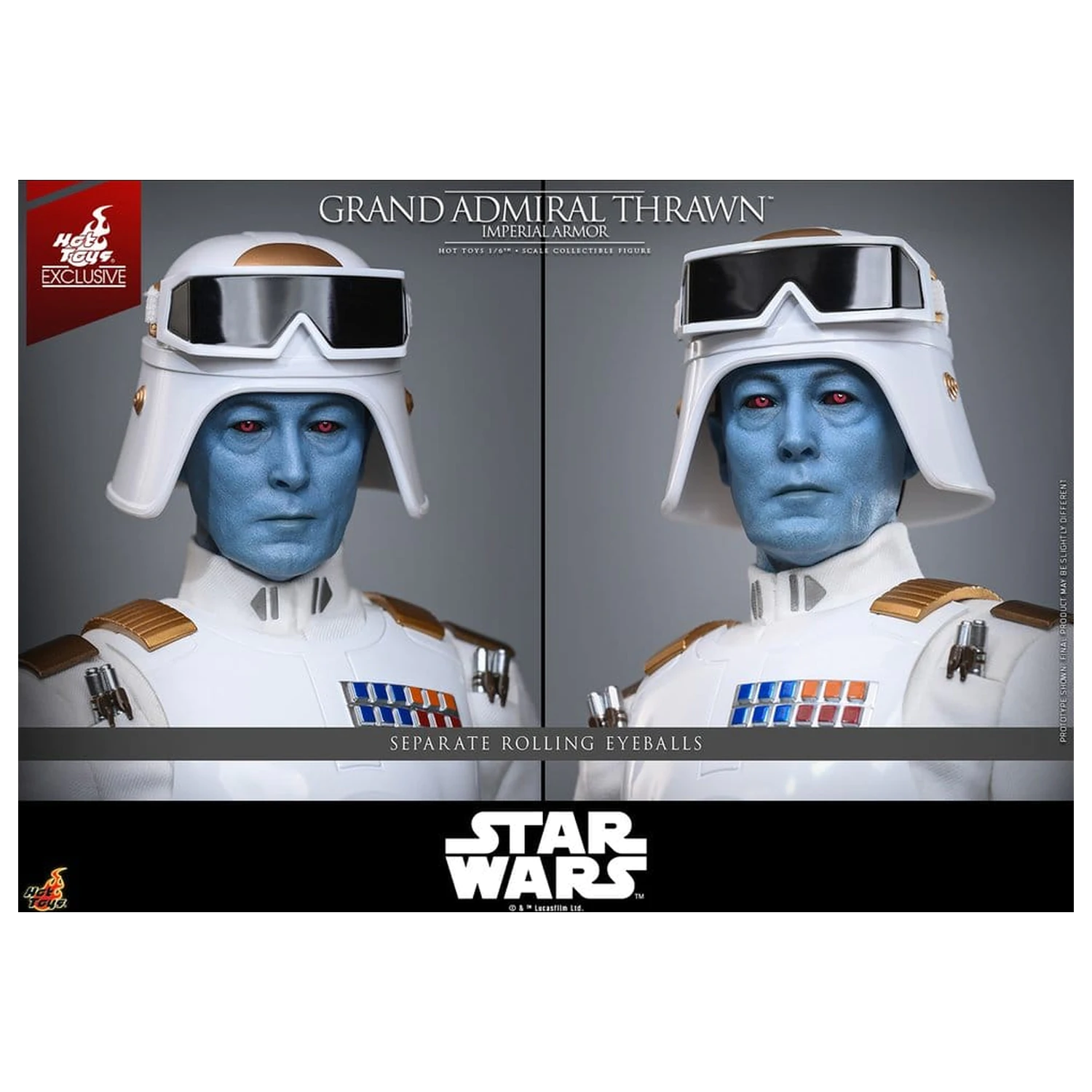 Star Wars: Rebels Television Masterpiece akčná figúrka 1/6 Grand Admiral Thrawn (Imperial Armor) 32 cm produktová fotografia