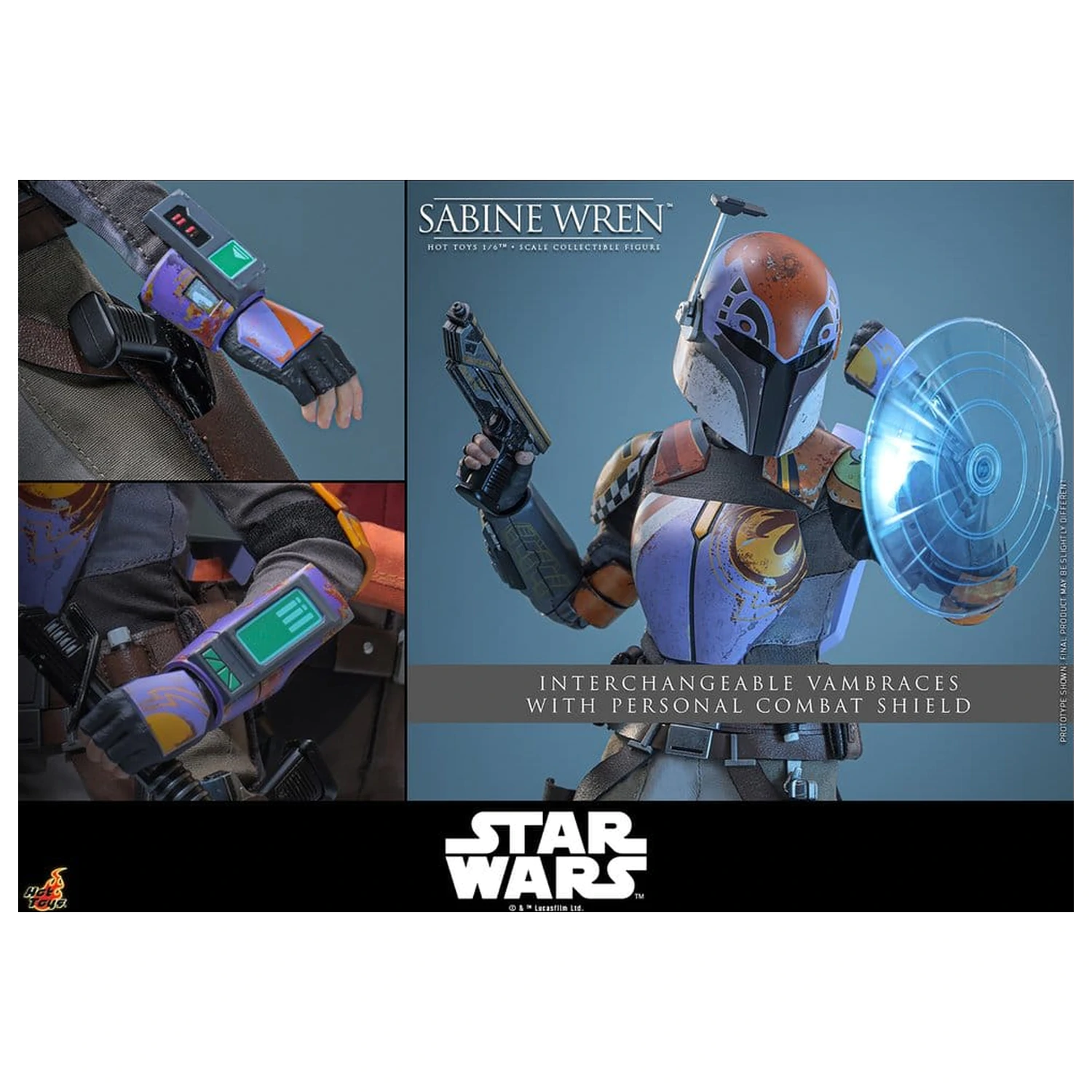 Star Wars: Rebels Television Masterpiece akčná figúrka 1/6 Sabine Wren 29 cm produktová fotografia