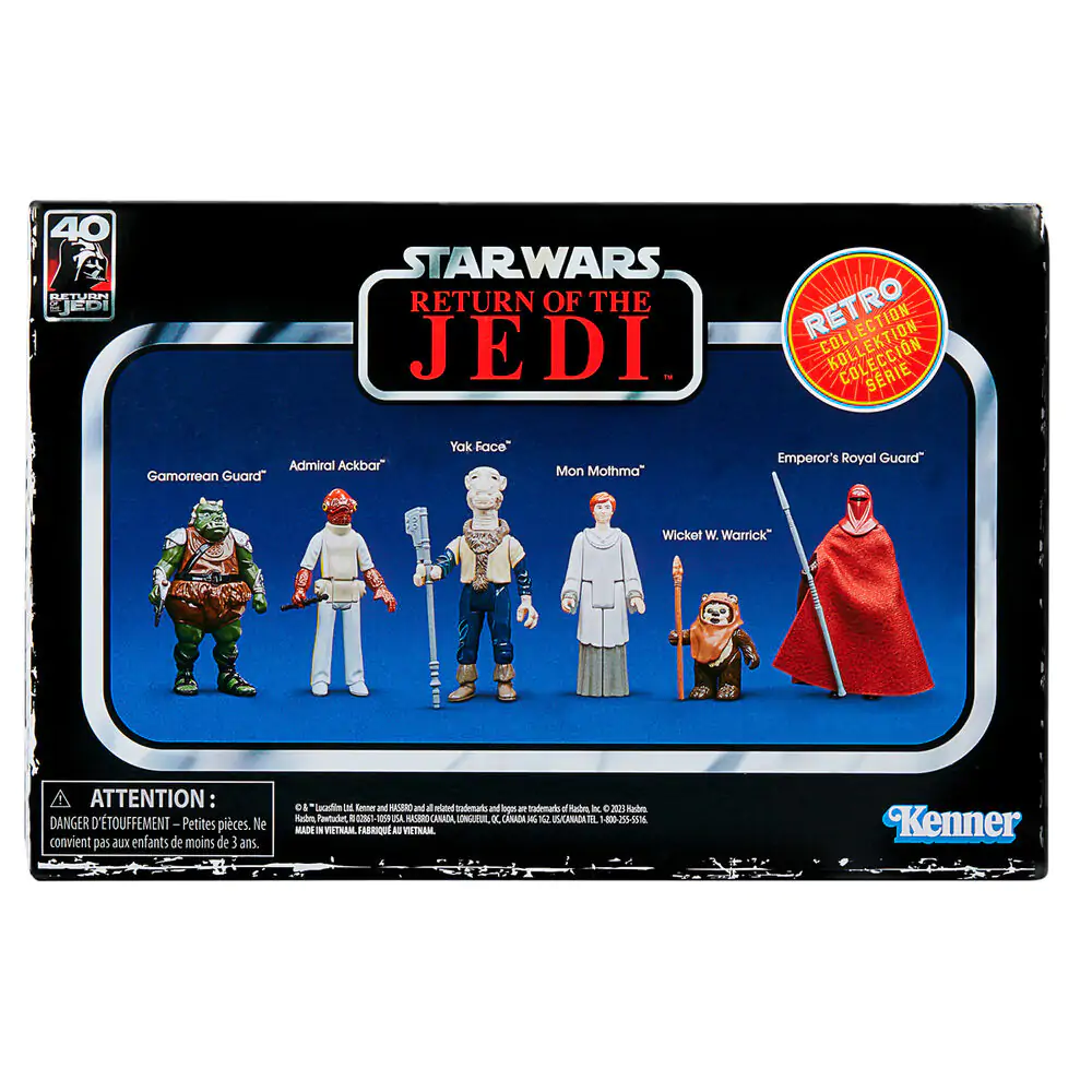 Star Wars Return of the Jedi Retro Collection figúrka 9,5 cm sada 6 ks produktová fotografia