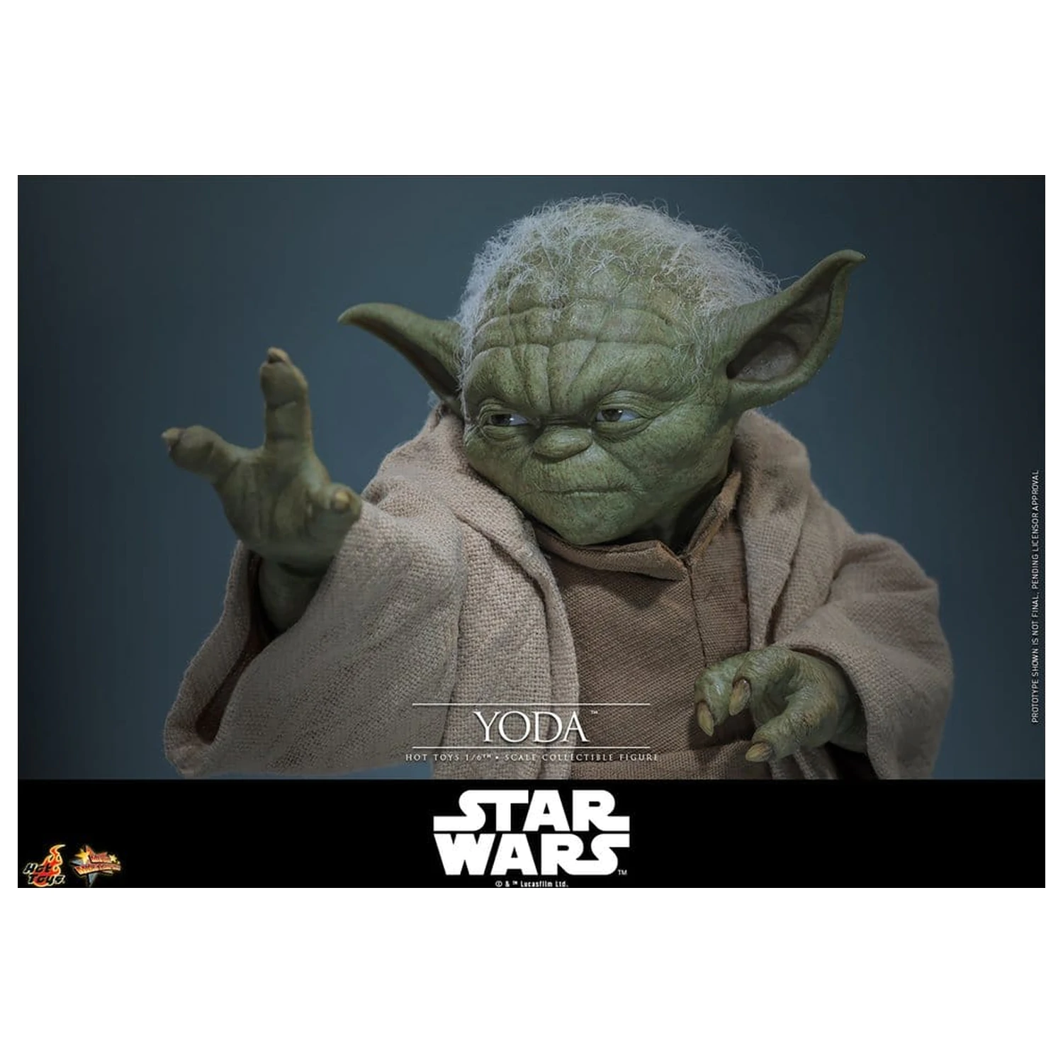 Star Wars: Revenge of the Sith Movie Masterpiece akčná figúrka 1/6 Yoda 14 cm produktová fotografia