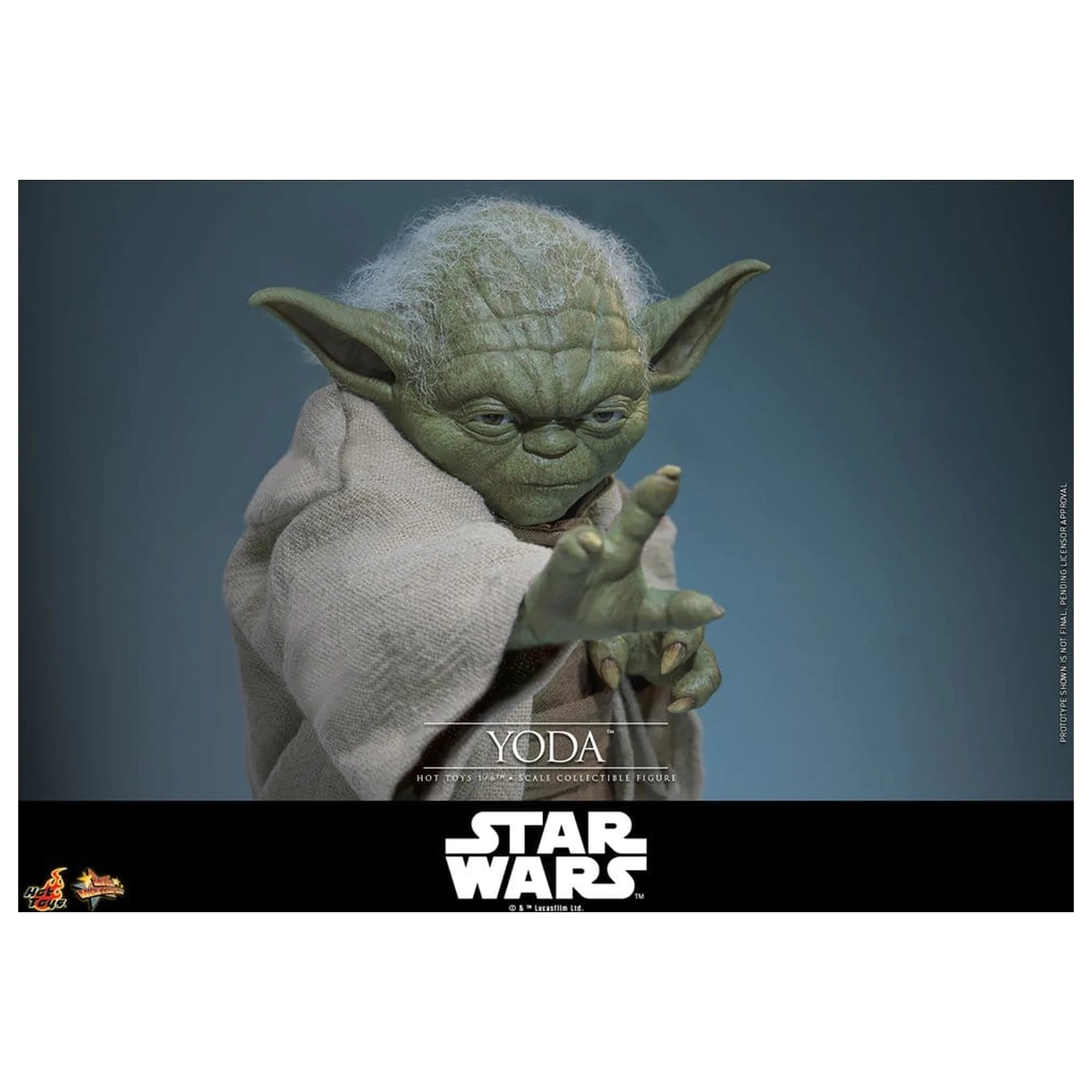 Star Wars: Revenge of the Sith Movie Masterpiece akčná figúrka 1/6 Yoda 14 cm produktová fotografia