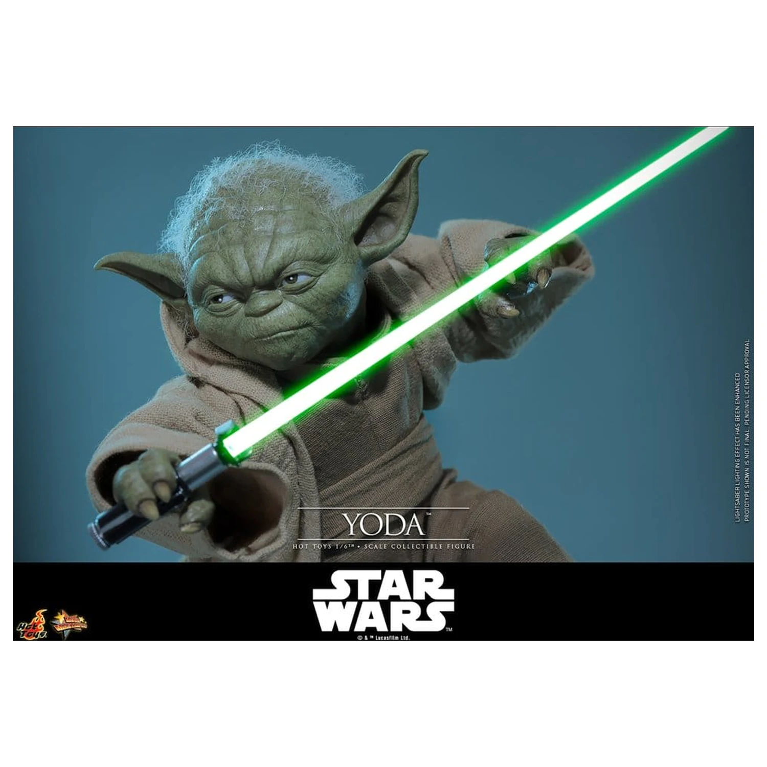 Star Wars: Revenge of the Sith Movie Masterpiece akčná figúrka 1/6 Yoda 14 cm produktová fotografia