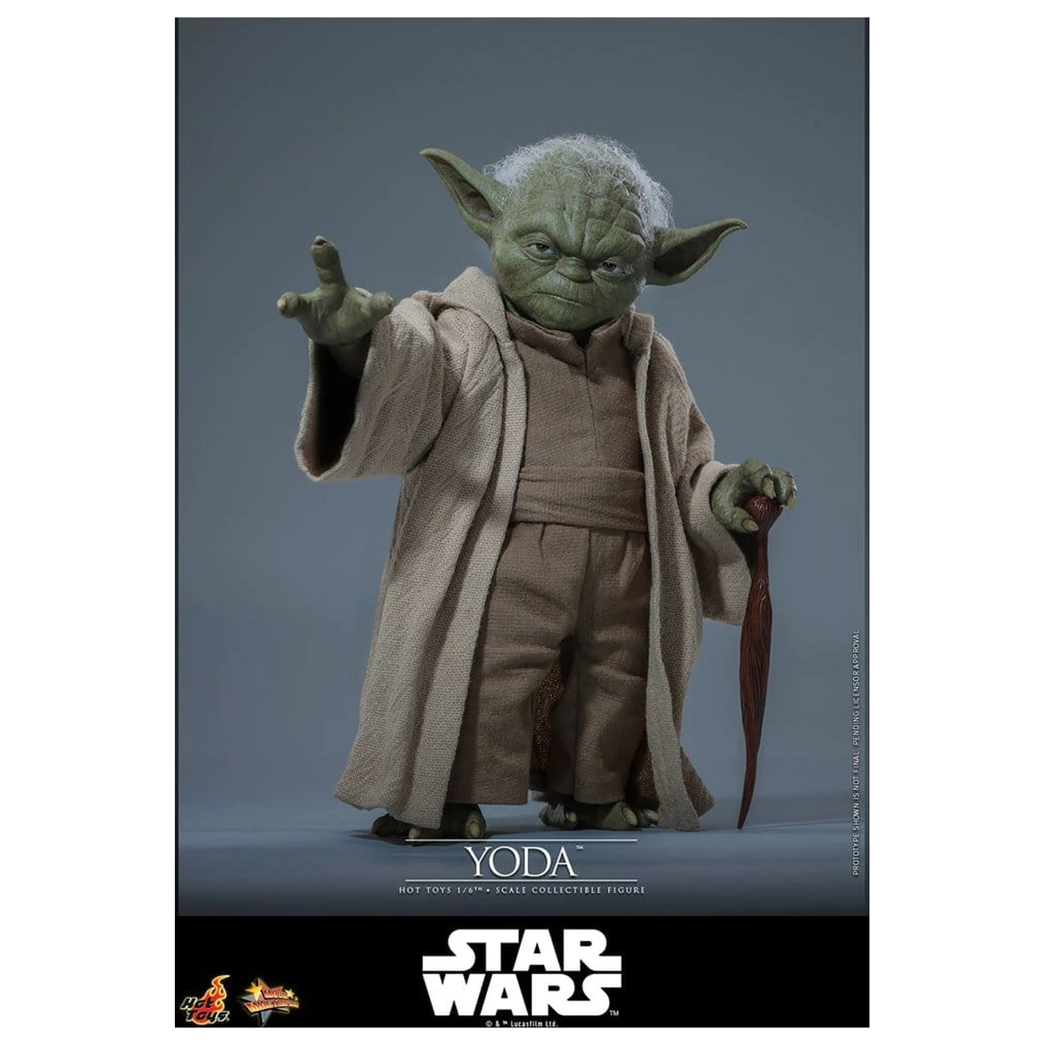 Star Wars: Revenge of the Sith Movie Masterpiece akčná figúrka 1/6 Yoda 14 cm produktová fotografia