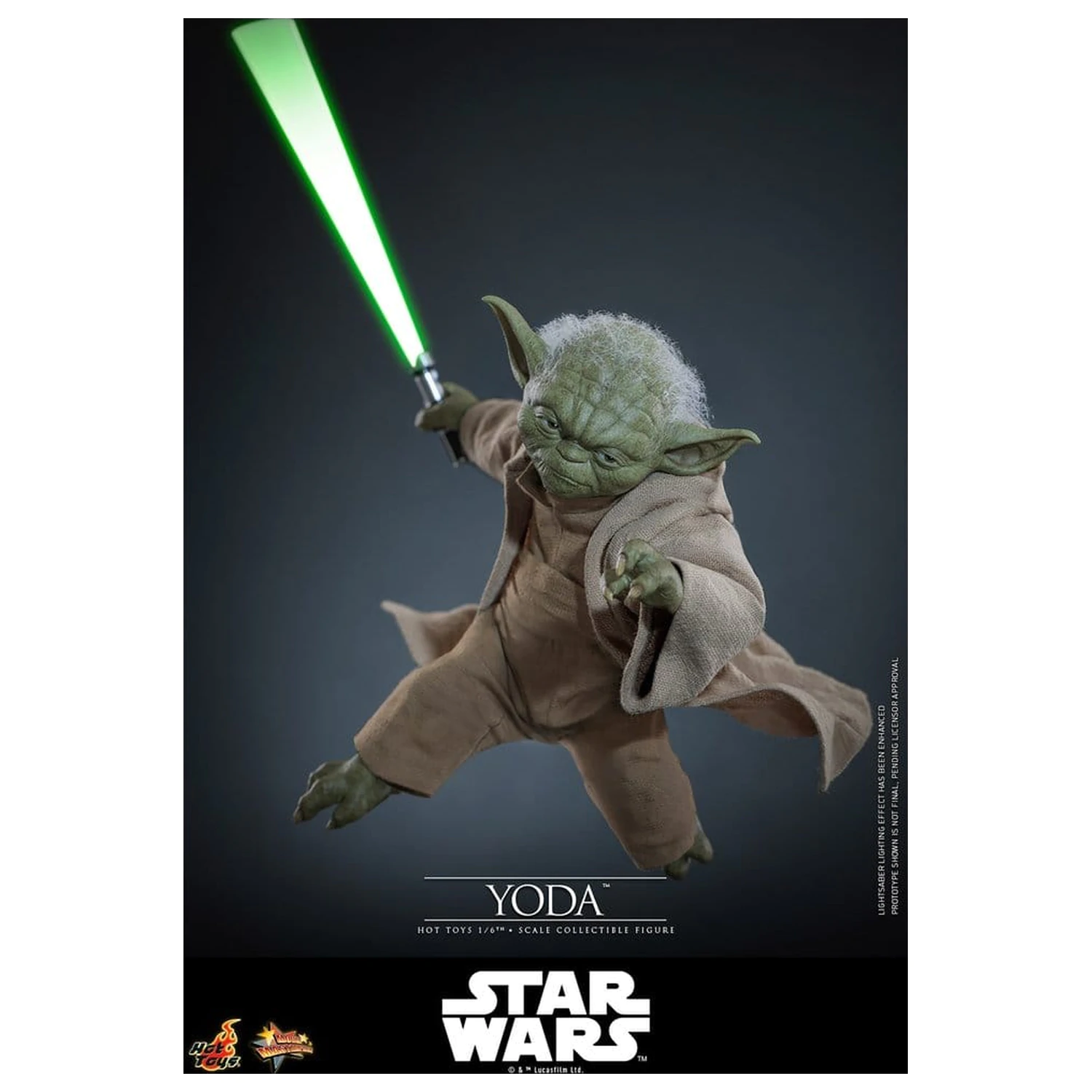 Star Wars: Revenge of the Sith Movie Masterpiece akčná figúrka 1/6 Yoda 14 cm produktová fotografia