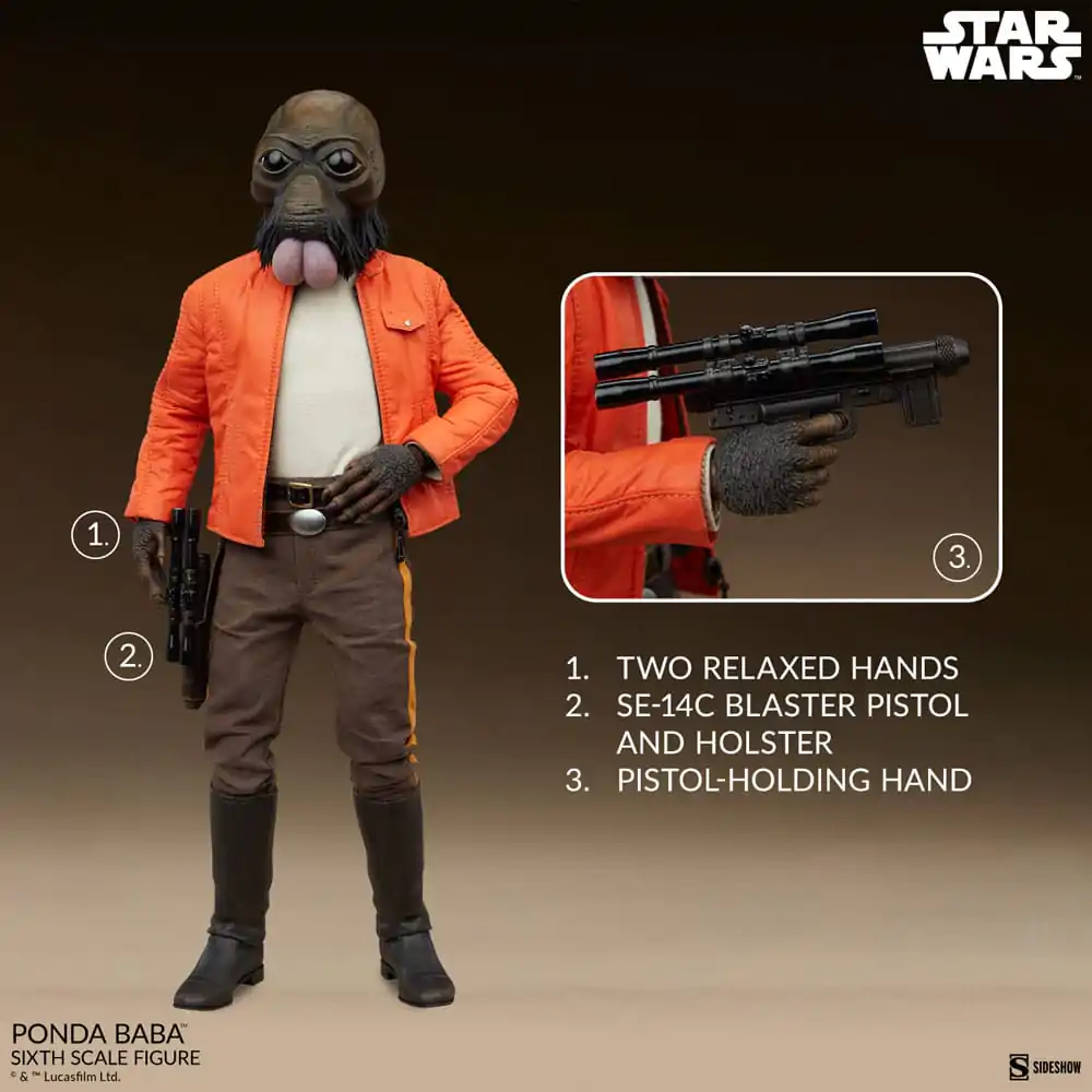 Star Wars Scum & Villainy Akčná figúrka 1/6 Ponda Baba 30 cm termékfotó