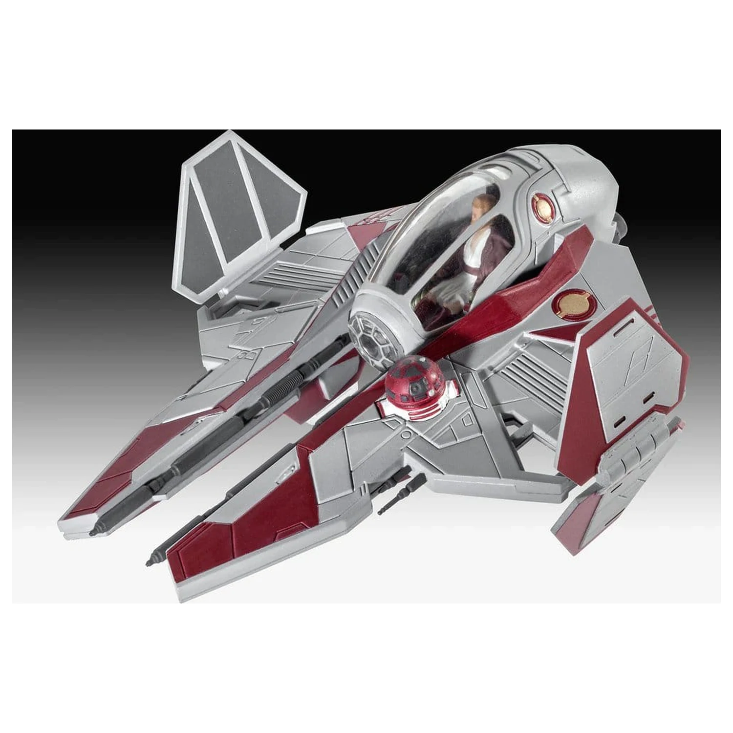 Star Wars štartovacia súprava Model Kit Obi-Wan's Starfighter 10 cm produktová fotografia