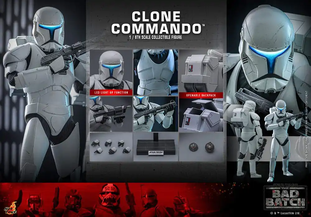 Star Wars: The Bad Batch akčná figúrka 1/6 Clone Commando 30 cm termékfotó