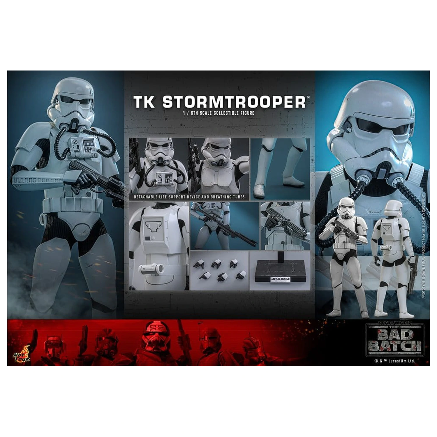 Star Wars: The Bad Batch akčná figúrka 1/6 TK Stormtrooper 30 cm produktová fotografia