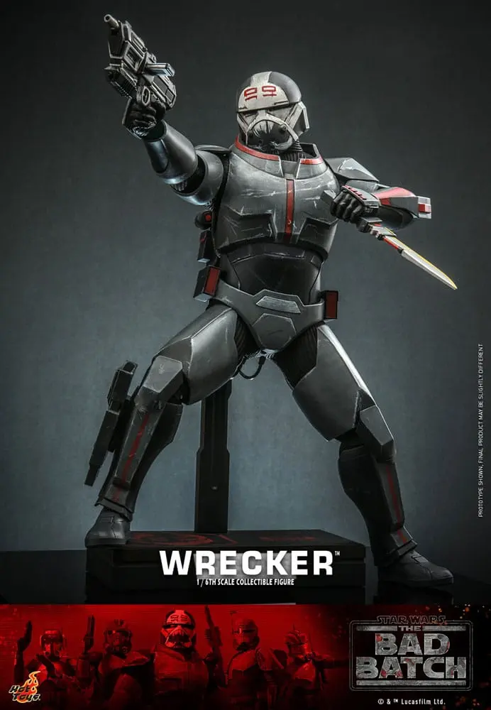 Star Wars: The Bad Batch Akčná figúrka 1/6 Wrecker 33 cm produktová fotografia