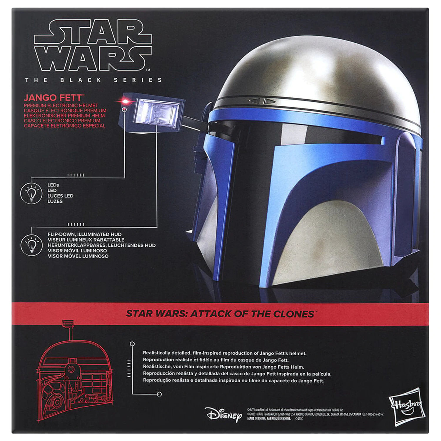 Star Wars The Black Series prémiová elektronická helma produktová fotografia
