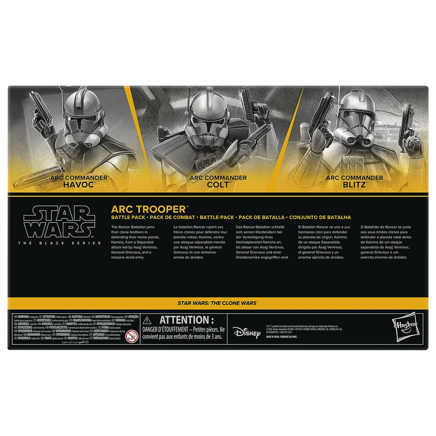 Star Wars The Black Series Star Wars The Clone Wars sada 3 figúrok 15cm produktová fotografia