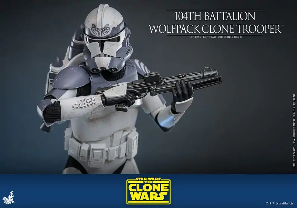 Star Wars The Clone Wars akčná figúrka 1/6 104th Battalion Wolfpack Clone Trooper 30 cm produktová fotografia