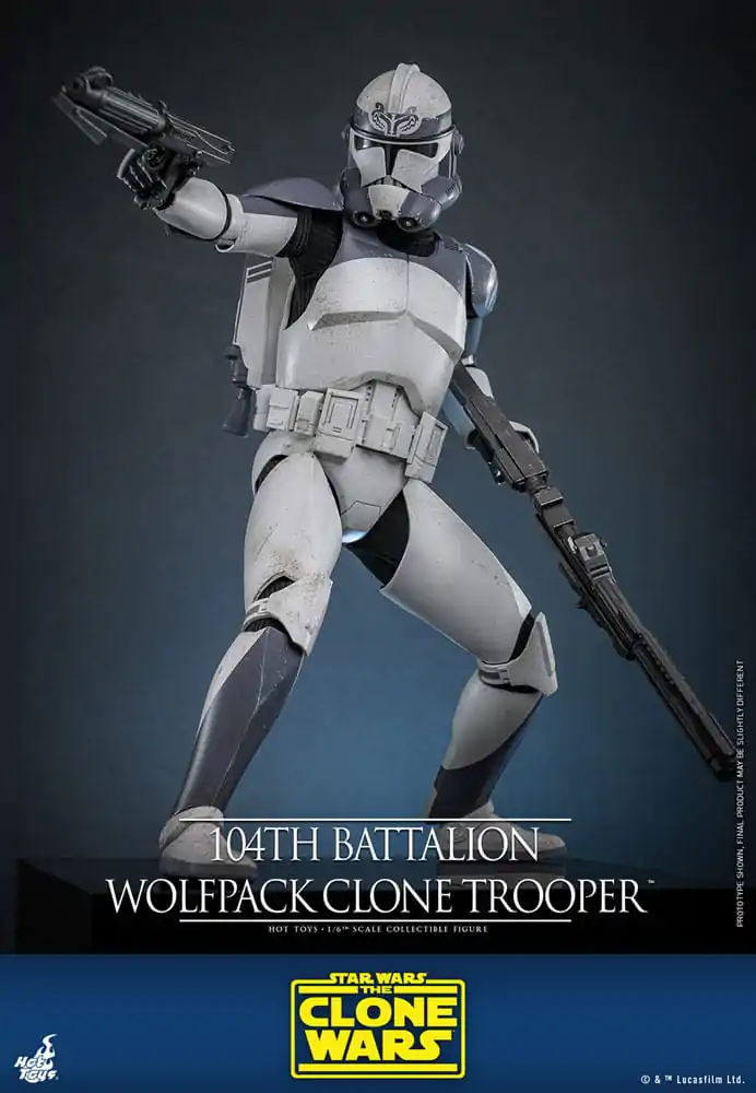 Star Wars The Clone Wars akčná figúrka 1/6 104th Battalion Wolfpack Clone Trooper 30 cm produktová fotografia