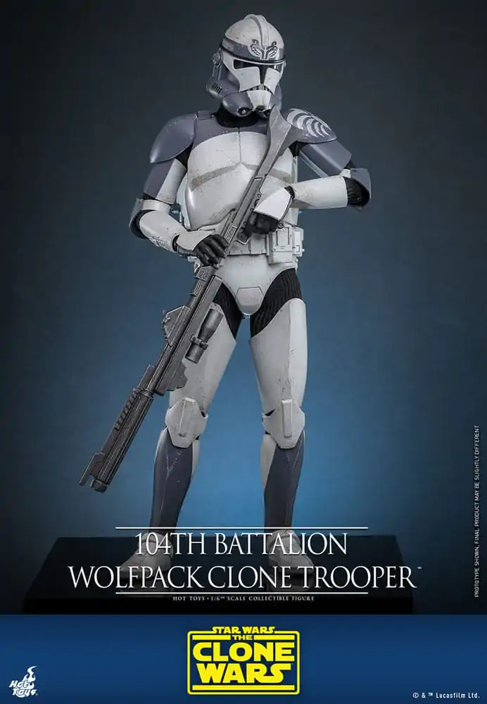 Star Wars The Clone Wars akčná figúrka 1/6 104th Battalion Wolfpack Clone Trooper 30 cm produktová fotografia