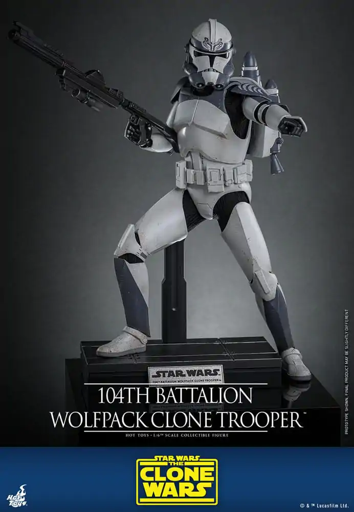 Star Wars The Clone Wars akčná figúrka 1/6 104th Battalion Wolfpack Clone Trooper 30 cm produktová fotografia