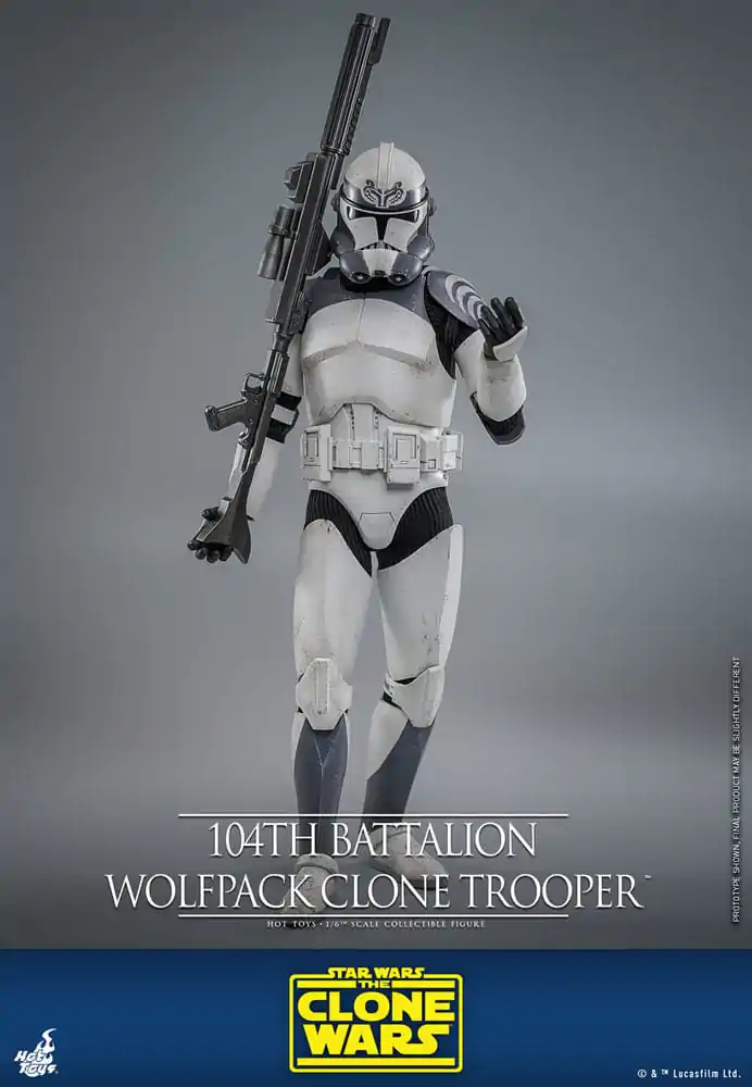 Star Wars The Clone Wars akčná figúrka 1/6 104th Battalion Wolfpack Clone Trooper 30 cm produktová fotografia