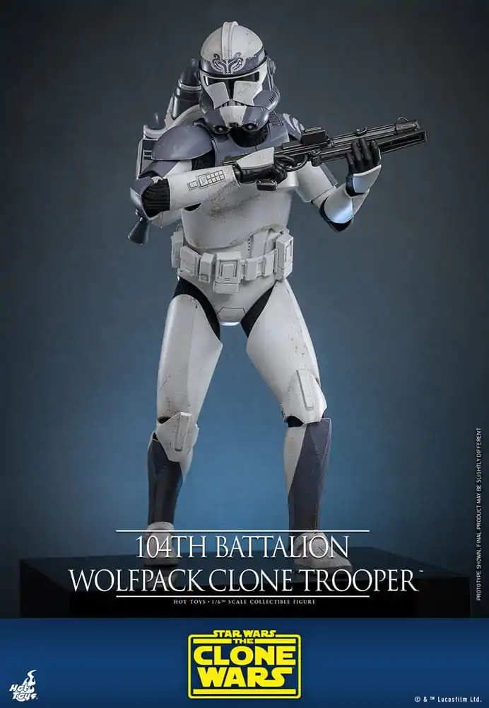 Star Wars The Clone Wars akčná figúrka 1/6 104th Battalion Wolfpack Clone Trooper 30 cm produktová fotografia