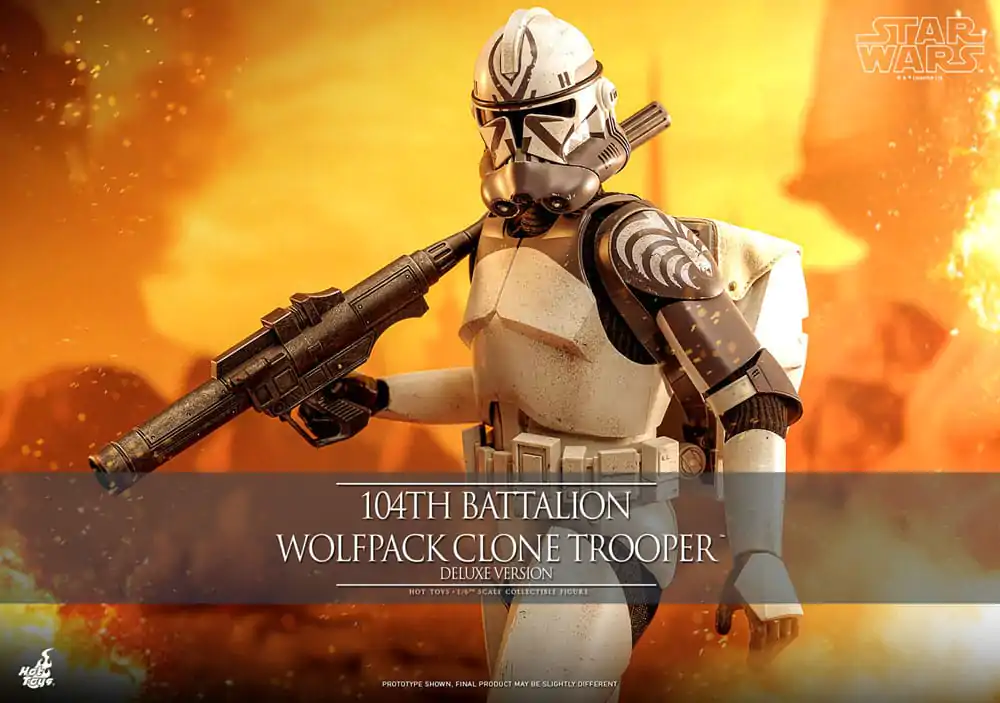 Star Wars The Clone Wars Akčná figúrka 1/6 104th Battalion Wolfpack Clone Trooper Deluxe Version 30 cm produktová fotografia