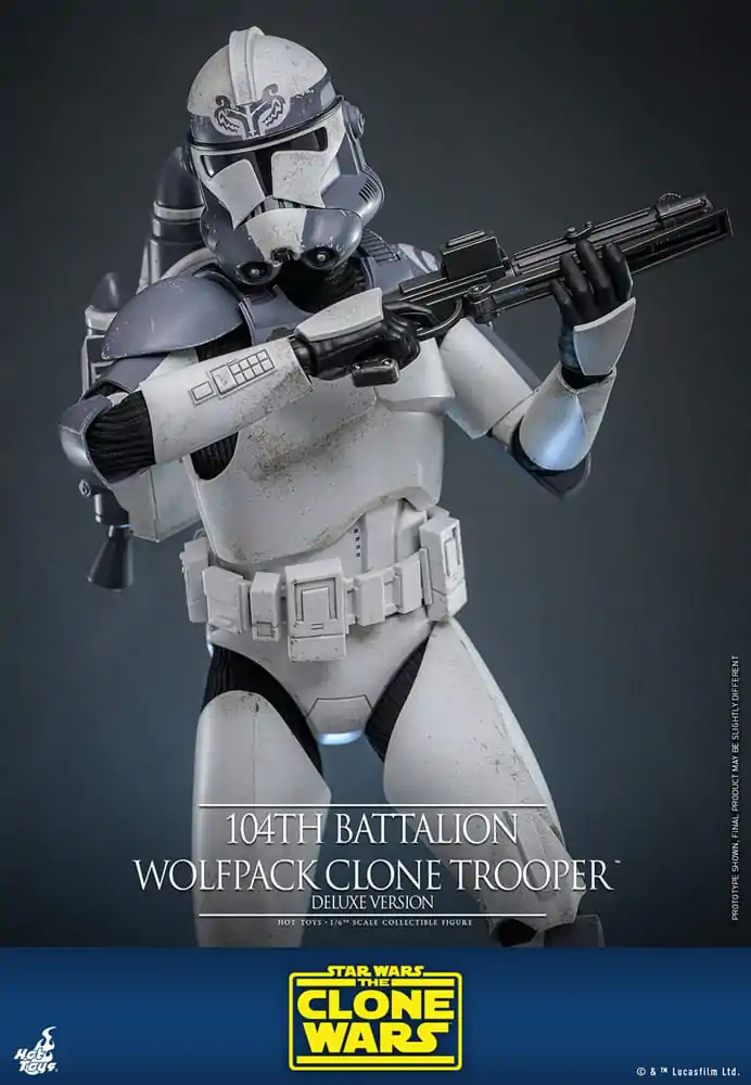 Star Wars The Clone Wars Akčná figúrka 1/6 104th Battalion Wolfpack Clone Trooper Deluxe Version 30 cm produktová fotografia