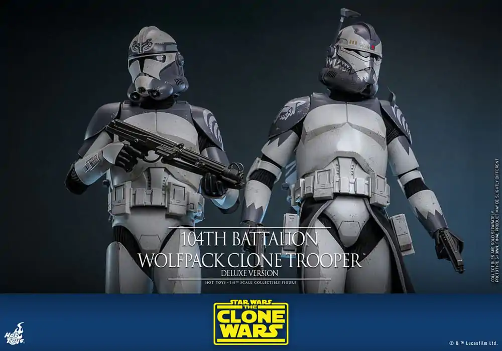 Star Wars The Clone Wars Akčná figúrka 1/6 104th Battalion Wolfpack Clone Trooper Deluxe Version 30 cm produktová fotografia