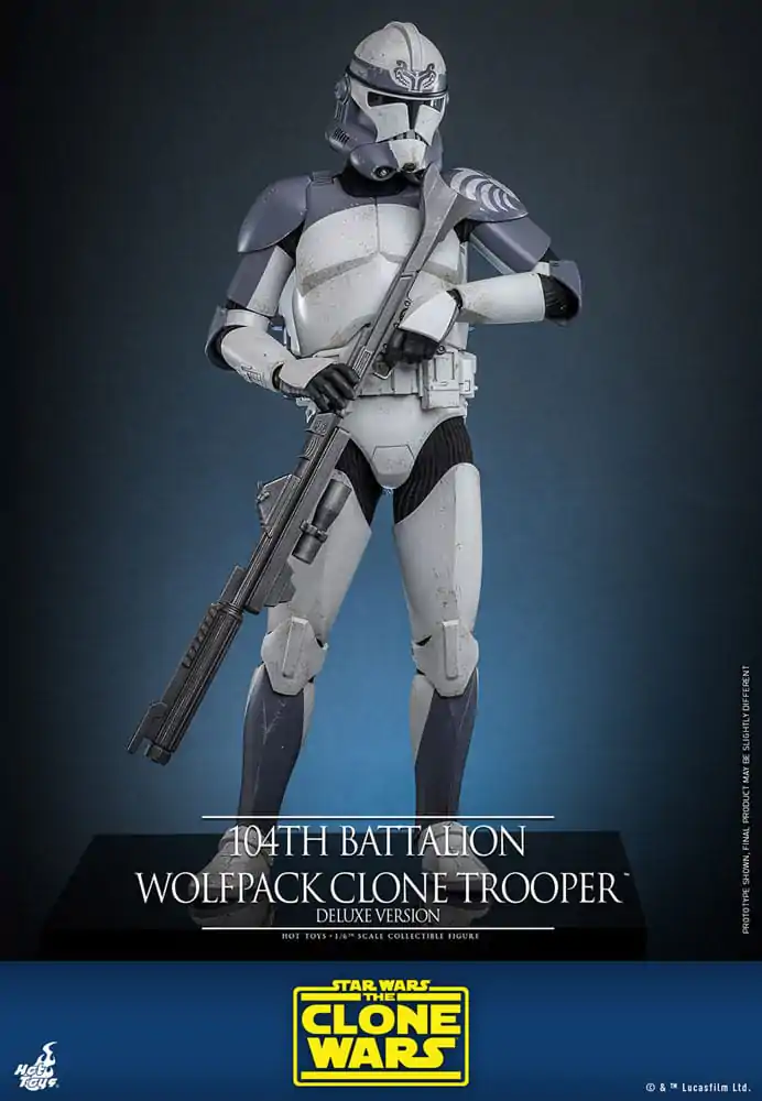 Star Wars The Clone Wars Akčná figúrka 1/6 104th Battalion Wolfpack Clone Trooper Deluxe Version 30 cm produktová fotografia