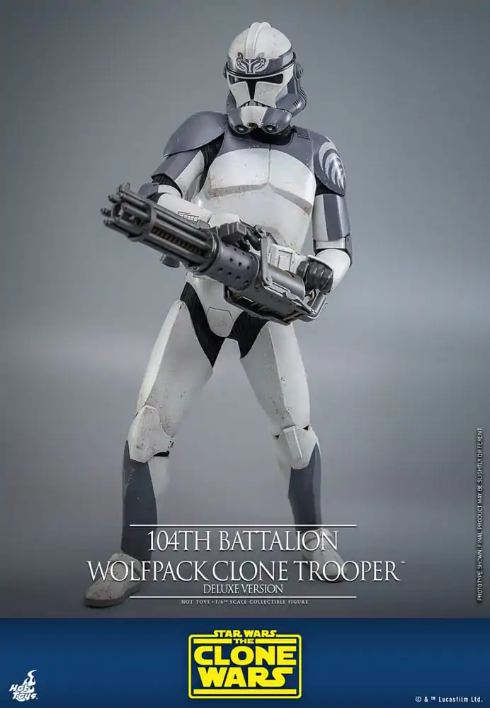 Star Wars The Clone Wars Akčná figúrka 1/6 104th Battalion Wolfpack Clone Trooper Deluxe Version 30 cm produktová fotografia