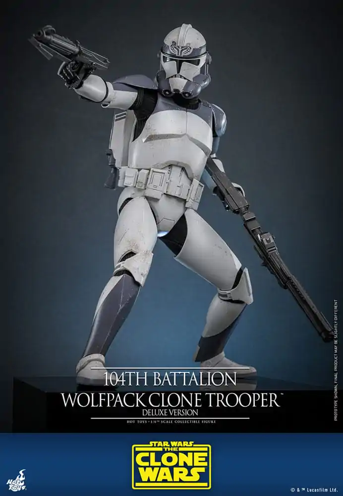 Star Wars The Clone Wars Akčná figúrka 1/6 104th Battalion Wolfpack Clone Trooper Deluxe Version 30 cm produktová fotografia