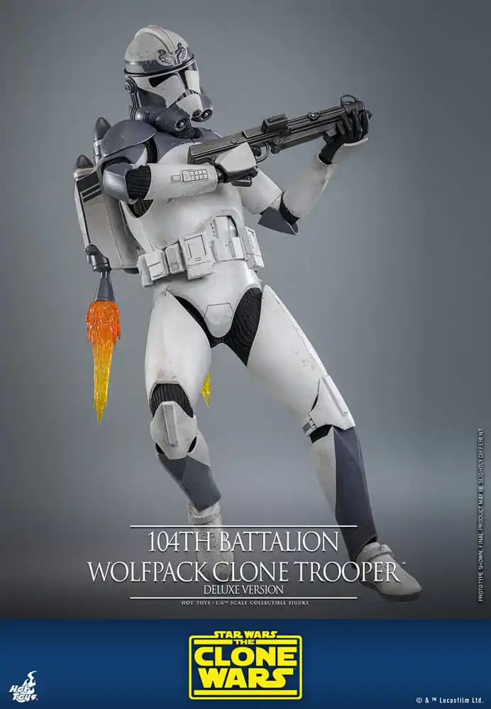 Star Wars The Clone Wars Akčná figúrka 1/6 104th Battalion Wolfpack Clone Trooper Deluxe Version 30 cm produktová fotografia