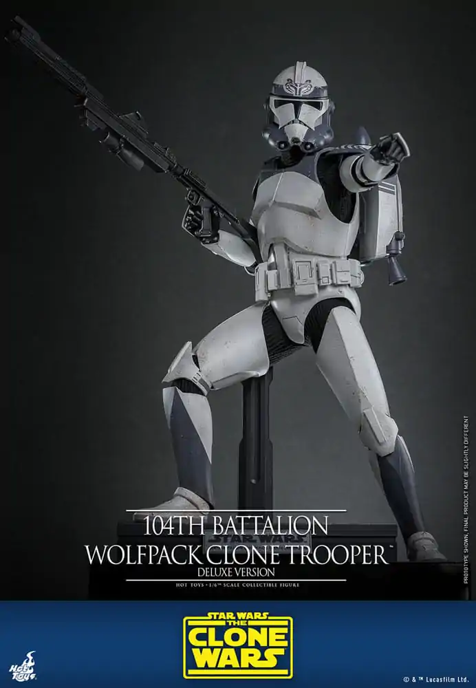 Star Wars The Clone Wars Akčná figúrka 1/6 104th Battalion Wolfpack Clone Trooper Deluxe Version 30 cm produktová fotografia