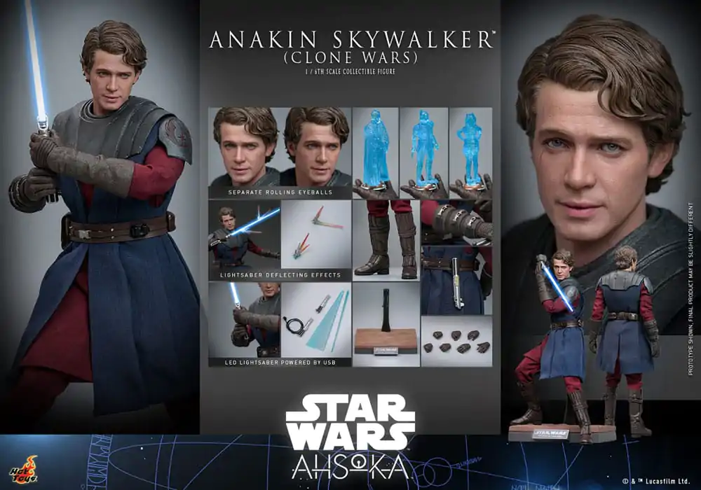 Star Wars: The Clone Wars Akčná figúrka 1/6 Anakin Skywalker 31 cm termékfotó