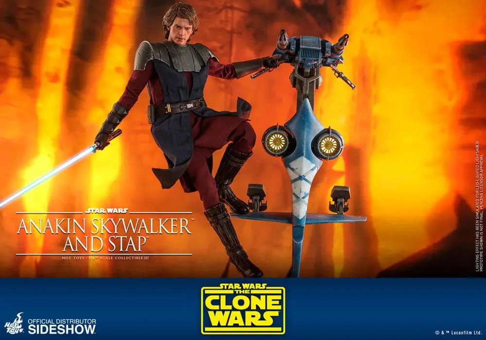 Star Wars The Clone Wars akčná figúrka 1/6 Anakin Skywalker & STAP 31 cm termékfotó