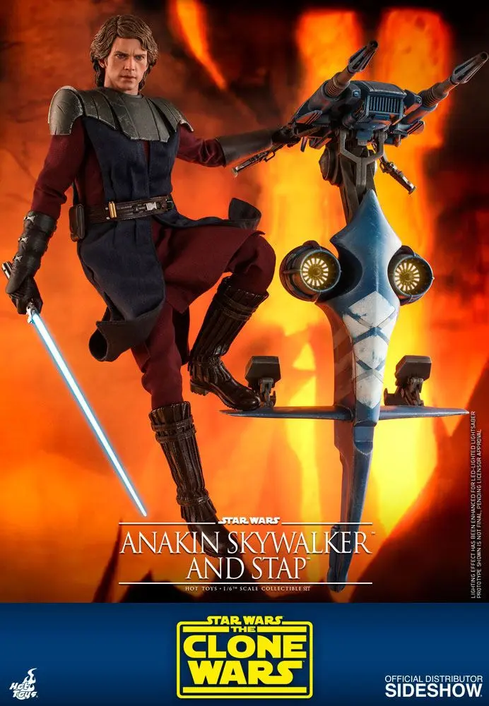 Star Wars The Clone Wars akčná figúrka 1/6 Anakin Skywalker & STAP 31 cm termékfotó