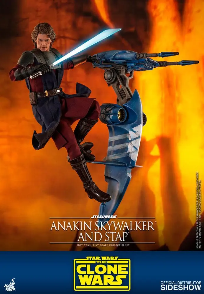 Star Wars The Clone Wars akčná figúrka 1/6 Anakin Skywalker & STAP 31 cm termékfotó