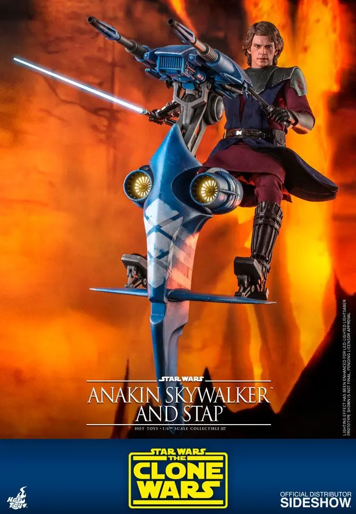 Star Wars The Clone Wars akčná figúrka 1/6 Anakin Skywalker & STAP 31 cm termékfotó