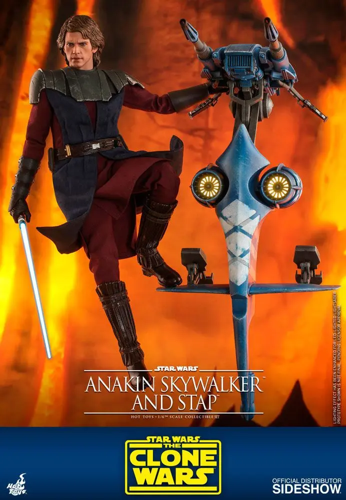 Star Wars The Clone Wars akčná figúrka 1/6 Anakin Skywalker & STAP 31 cm termékfotó