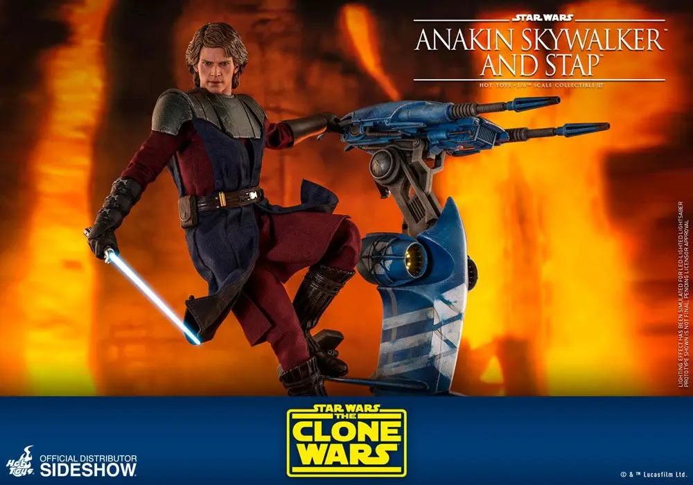 Star Wars The Clone Wars akčná figúrka 1/6 Anakin Skywalker & STAP 31 cm termékfotó