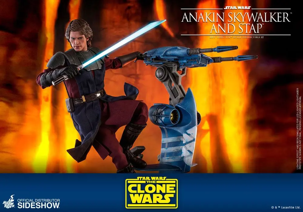 Star Wars The Clone Wars akčná figúrka 1/6 Anakin Skywalker & STAP 31 cm termékfotó